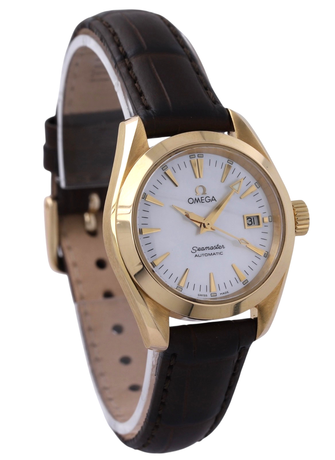 OMEGA Seamaster Aqua Terra Automatic Date MOP Dial – 29.5mm – 18ct Yellow Gold