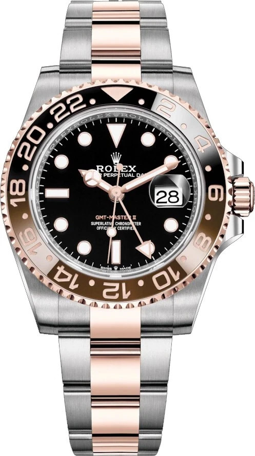 Rolex GMT-Master II Black/Brown Bezel Two-Tone Root Beer Men’s Watch 126711CHNR