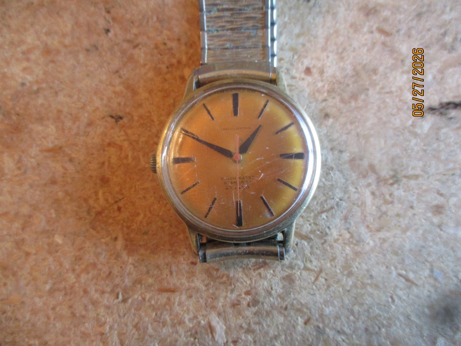 1960s GALLET SELF WINDING 25J MENS WRISTWATCH VINTAGE WORKS FINE ALL ORIGINAL