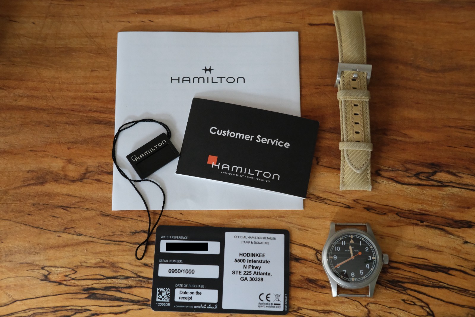 Hamilton Khaki Field Automatic 38mm Hodinkee Special Edition