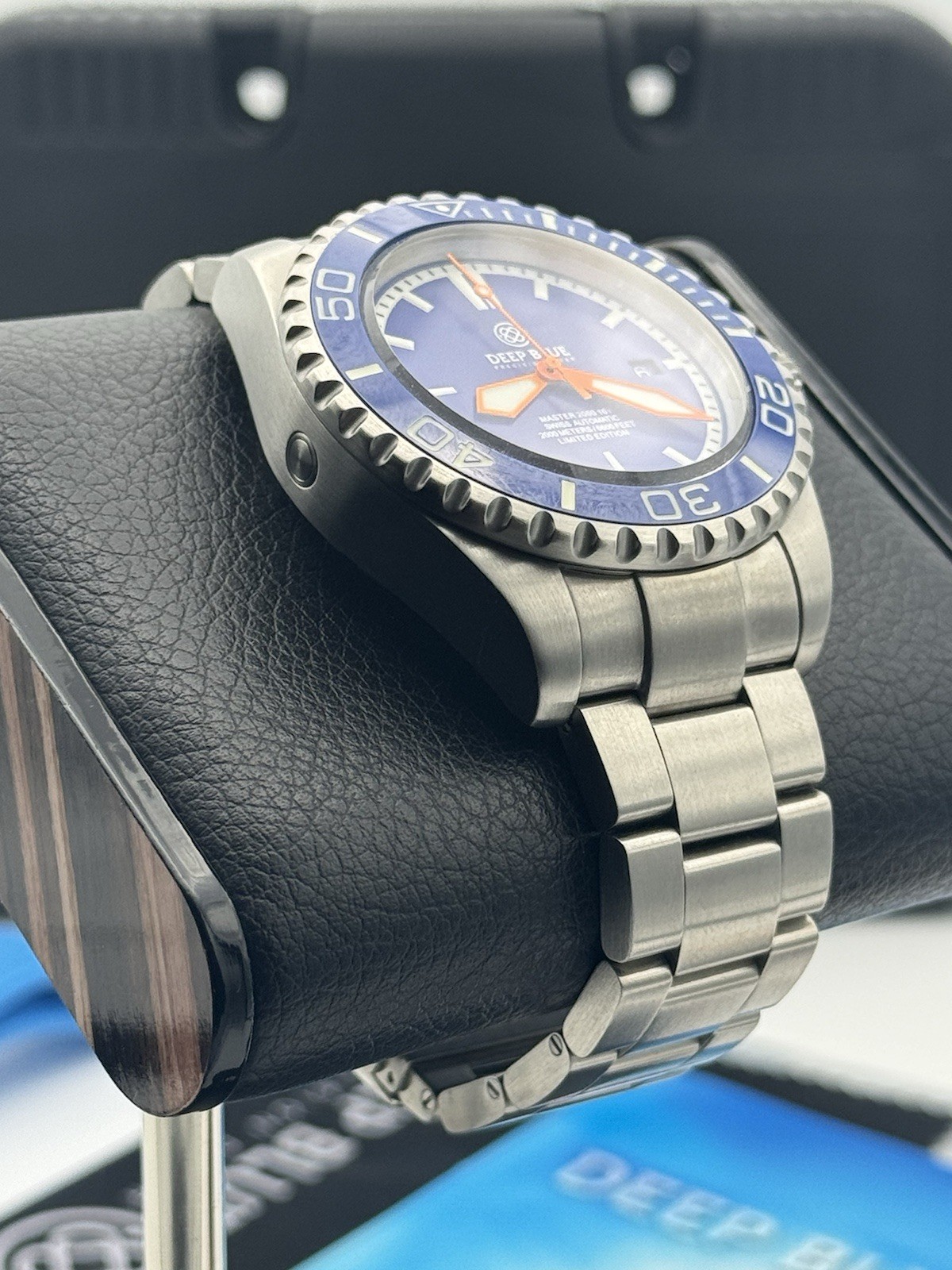 DEEP BLUE MASTER 2000 “10 YEAR ANNIVERSARY” 46MM BLUE DIAL! 2000M DIVER!