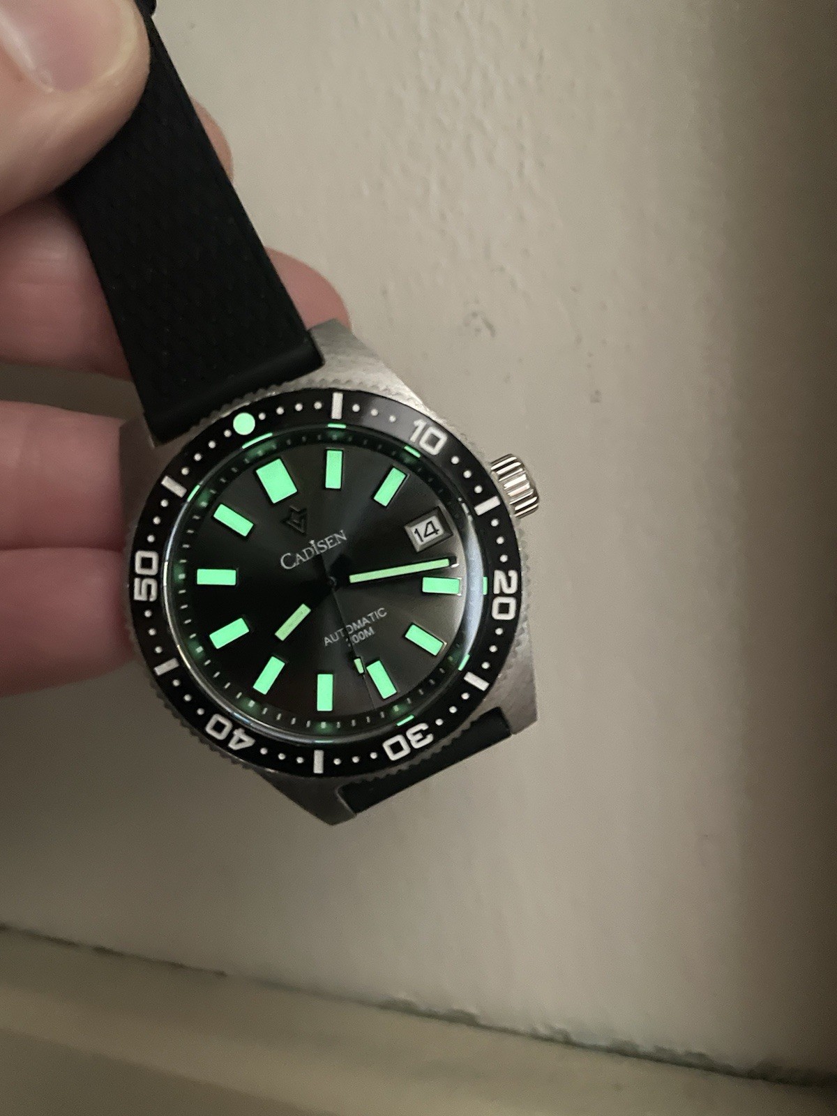 Cadisen C8207 Men Automatic Divers Watch 38MM 62 mas Homage