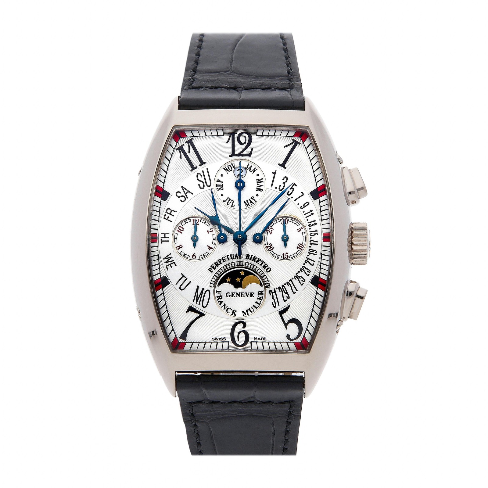 Franck Muller Curvex Quantieme Perpetual Auto Gold Mens Watch 7850CCQPBBIRETRO