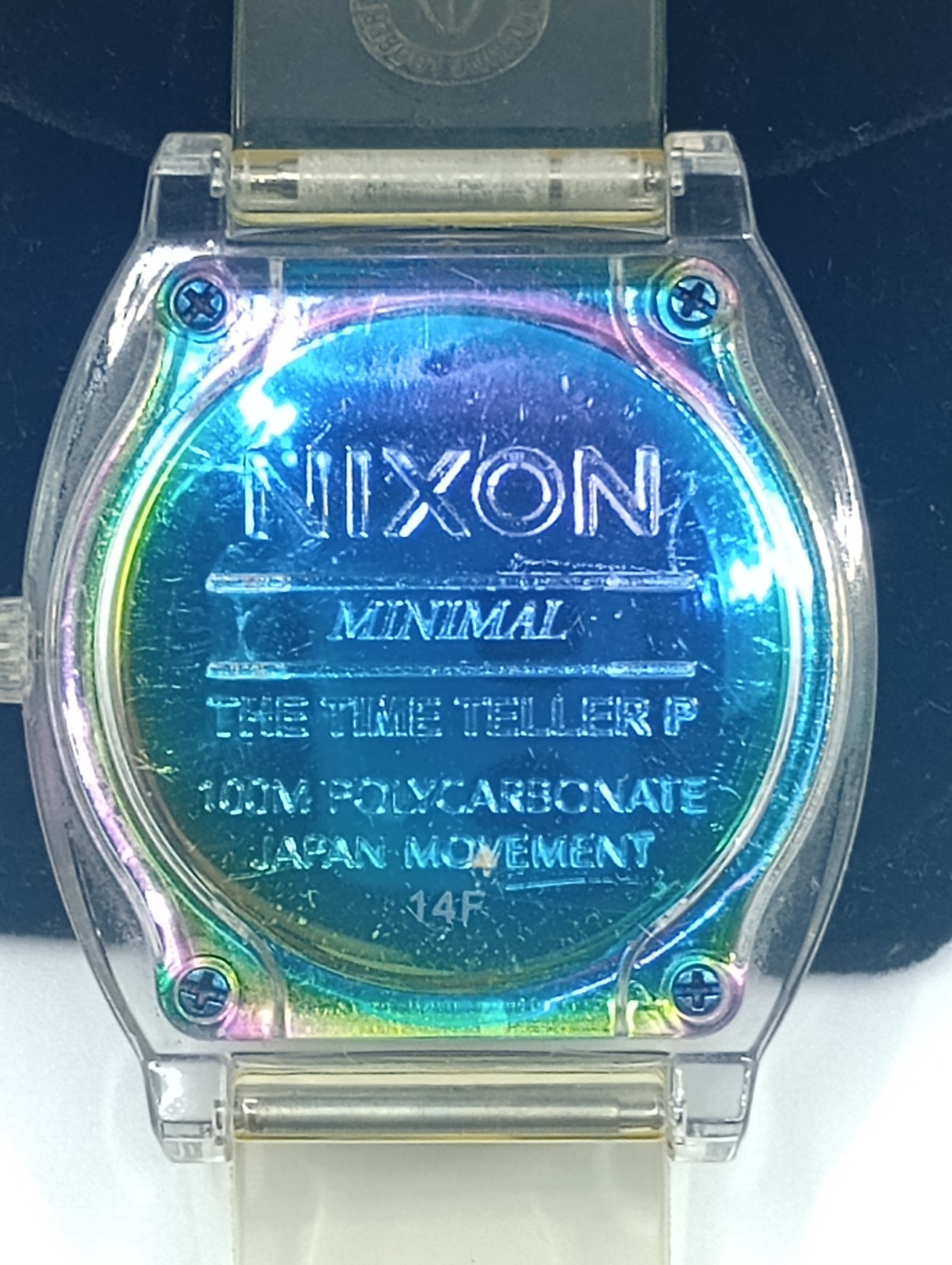 Nixon Translucent Time Teller P Minimal Wristwatch Needs Battery