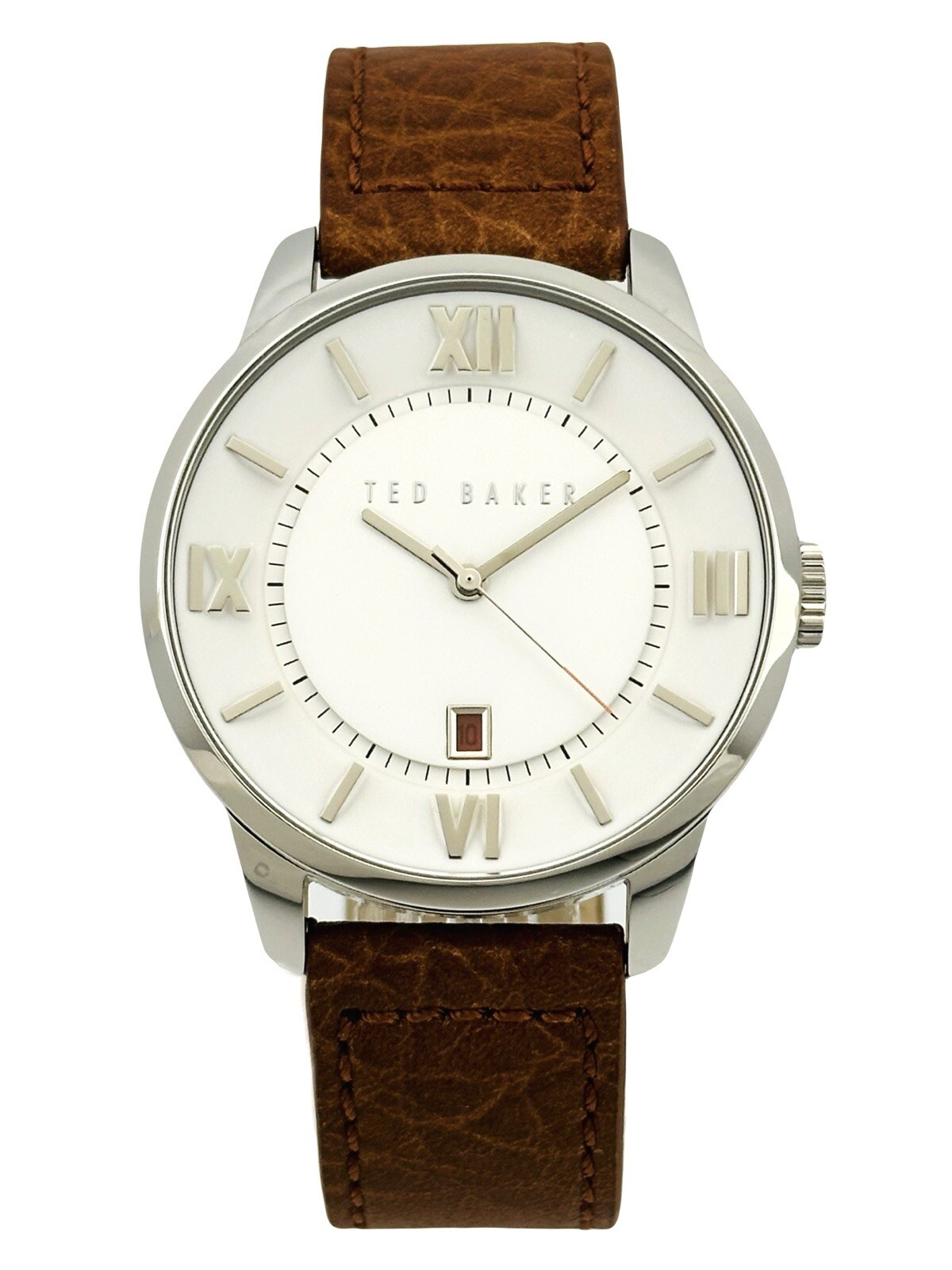 Ted Baker Men’s TE10015154 SMART CASUAL Brown Leather Strap Watch , TE1118