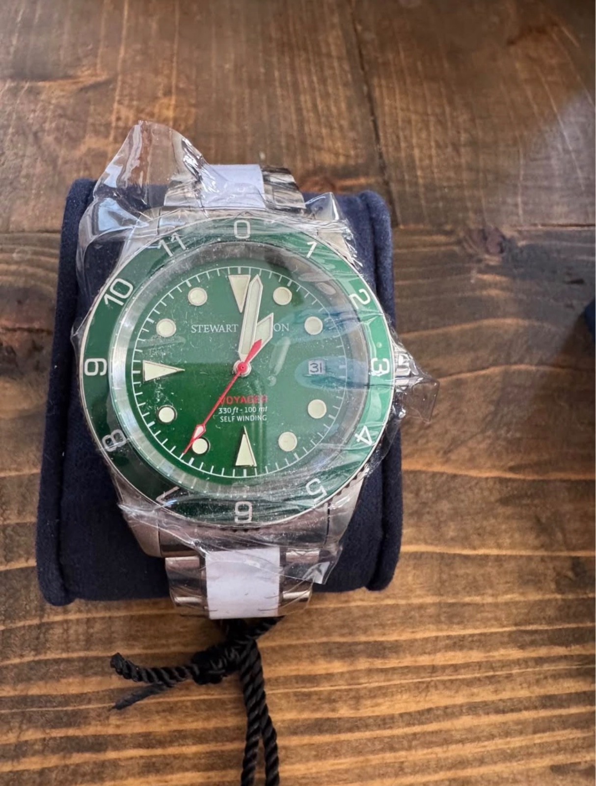 NEW Stewart Dawson Voyager Military Green Automatic Watch | Sapphire Crystal |