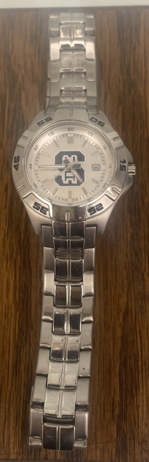 Vtg Fossil Watch Stainless Steel 100M 330ft Water Resistant PR 5339 1.5″Dial