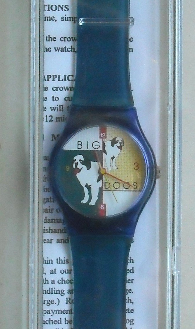 Big Dogs NEW Adult Watch Water Resistant 3 ATM New Battery St Bernard Dog