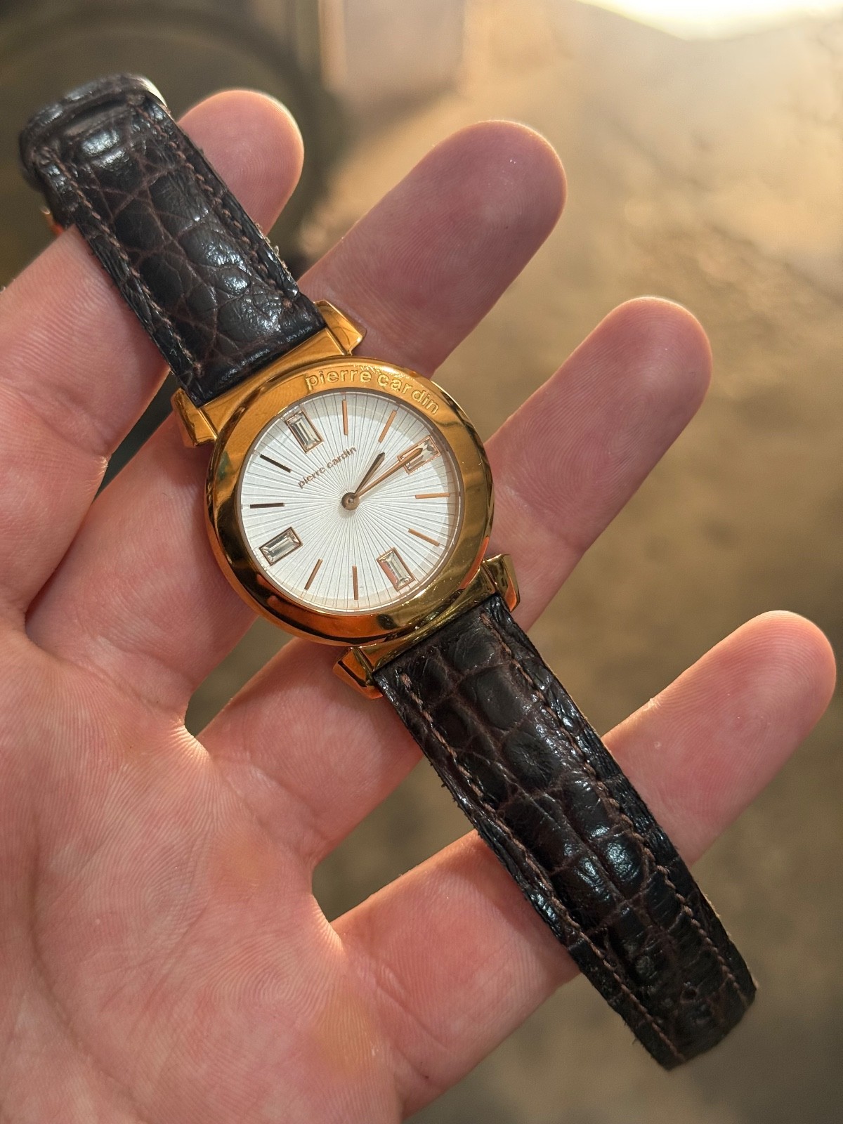 PIERRE CARDIN CLASSIC LUXURY WOMANS WATCH ROSE GOLD TONE RARE