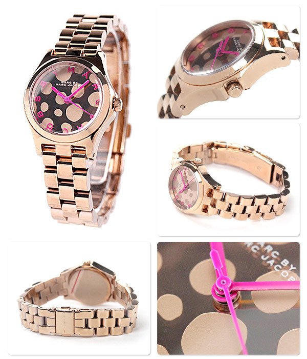 Marc Jacobs Women Small Henry Rose Gold Tone Watch MBM3271 $250.00