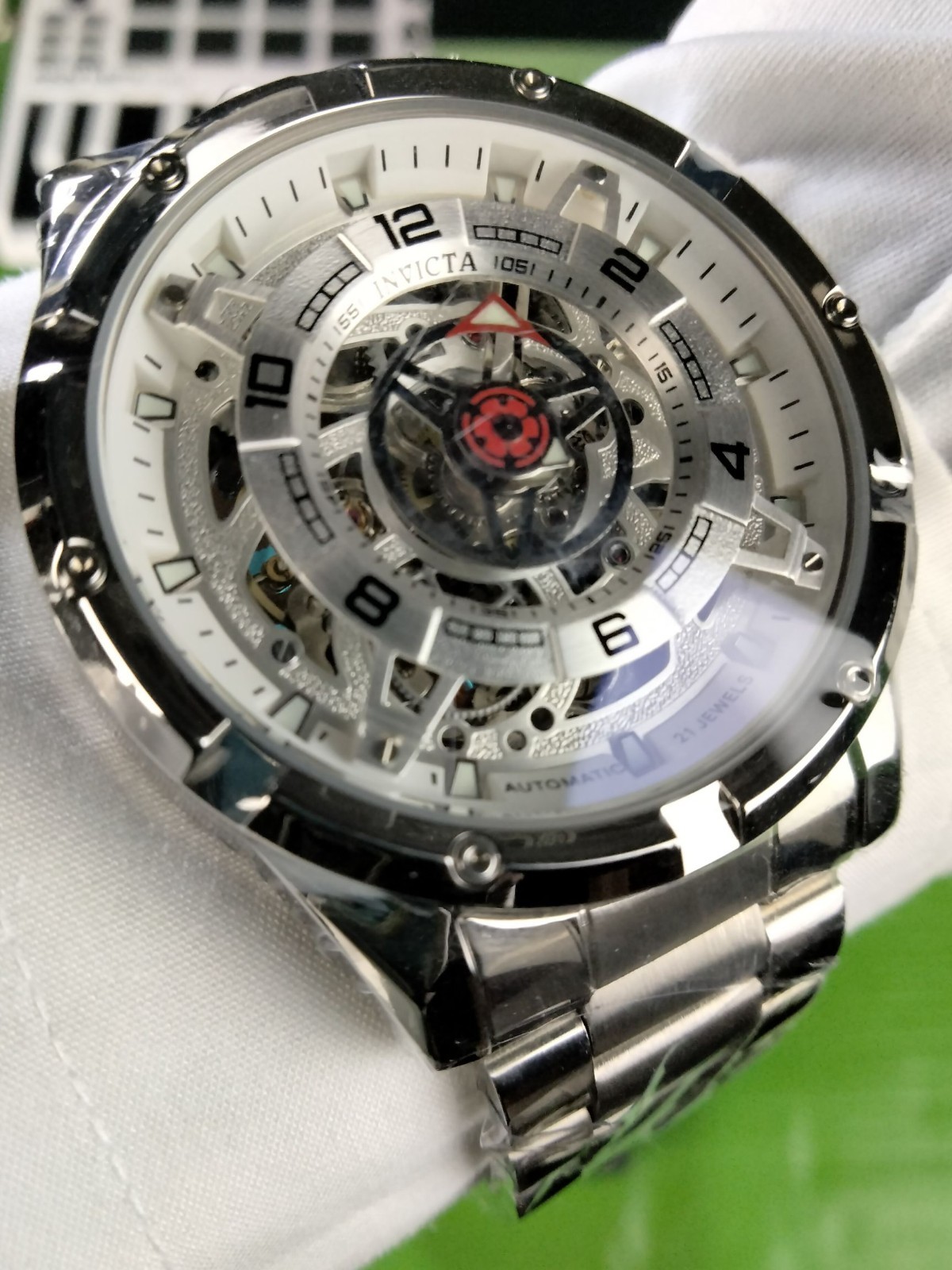 Invicta Racing Inter. Mechanical Automatic Stainless Steel Men’s Watch 21 Jewels