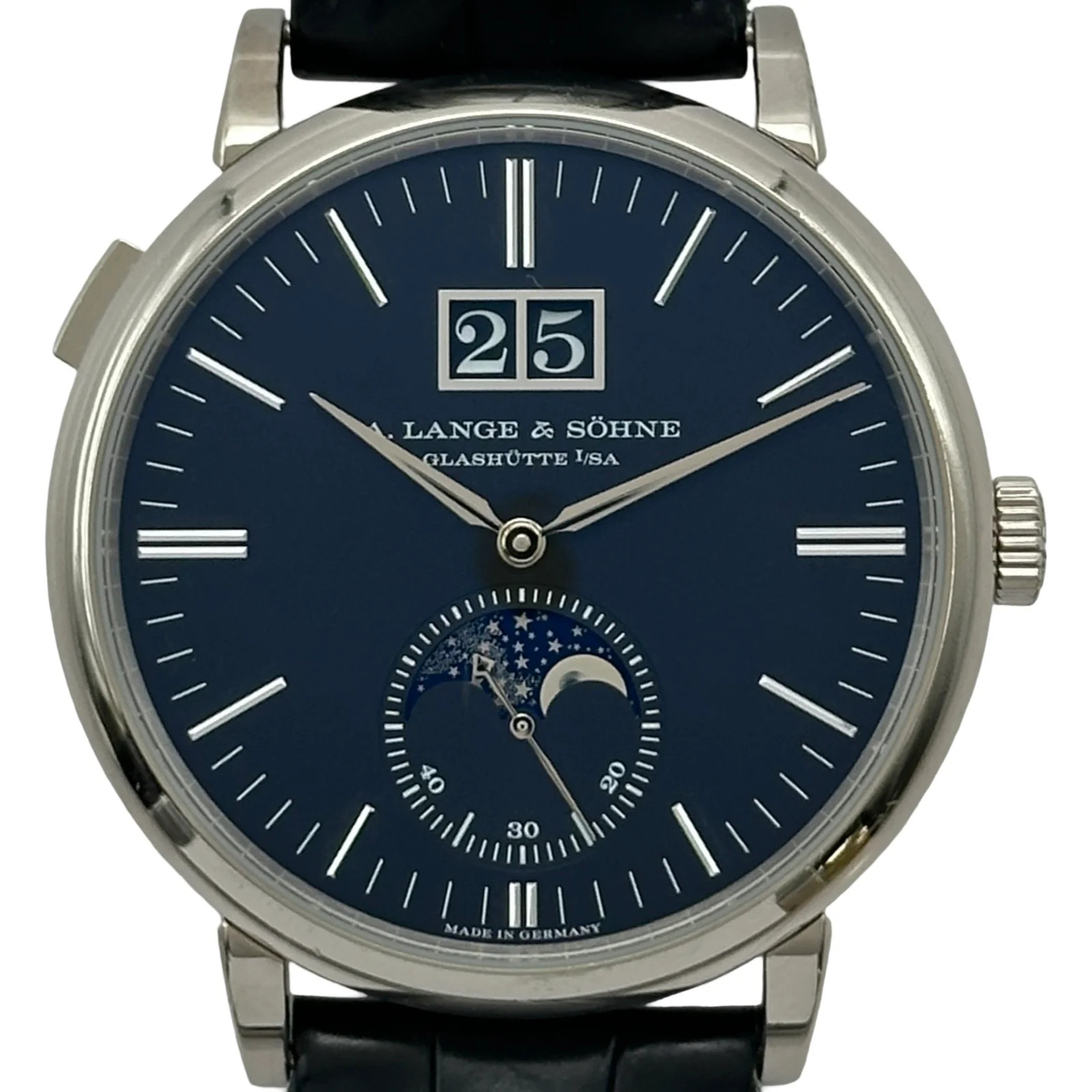 A.LANGE&SOHNE Wristwatch 384.029（LSLS3843AV) 40mm White Gold Black Watch OKW689