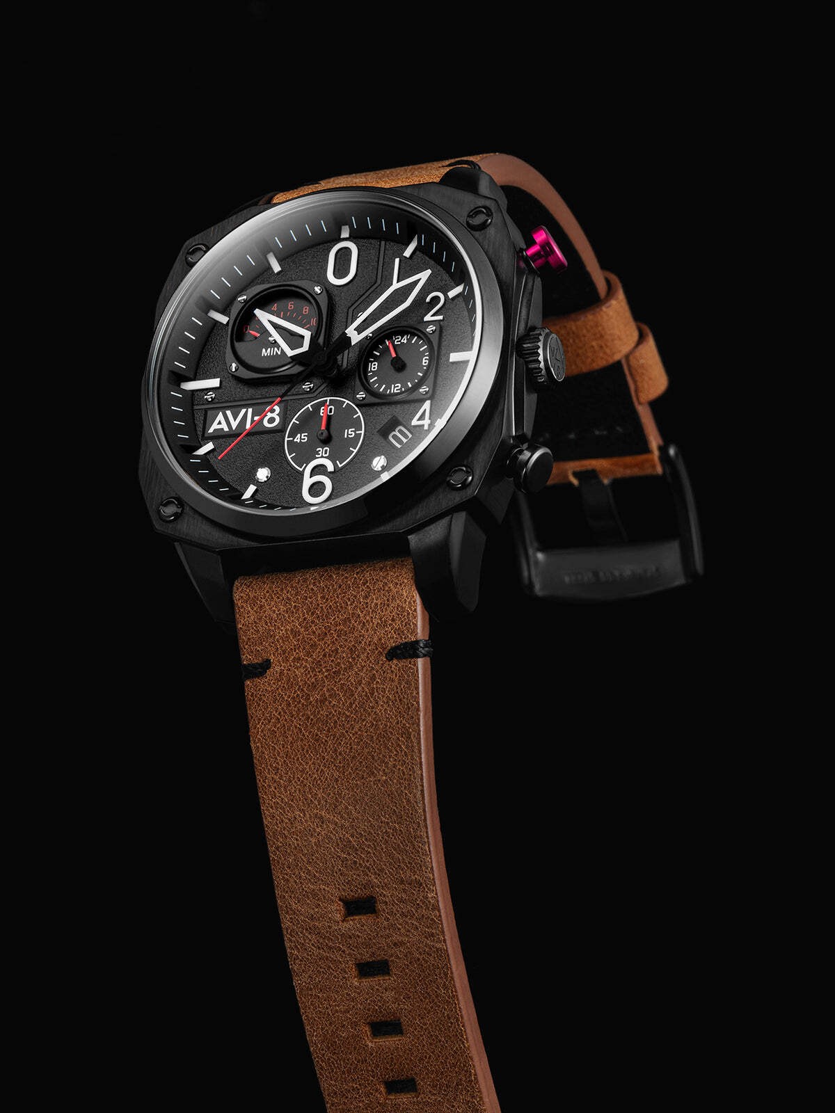 Hawker Hunter Retrograde Chronograph | Black Dial Wristwatch AV-4052-02