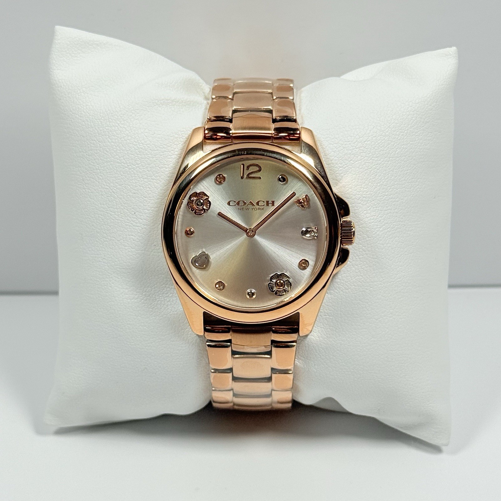 Coach Greyson 14504023 Accessories Silver Dial Rose Stainless Women’s Watch