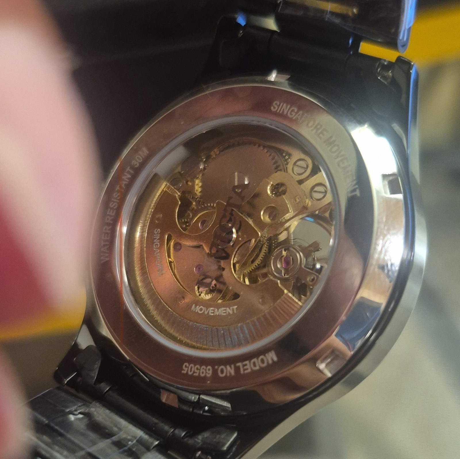 Invicta Automatic Object D Art With Skeleton Dial 41mm Black (69505)