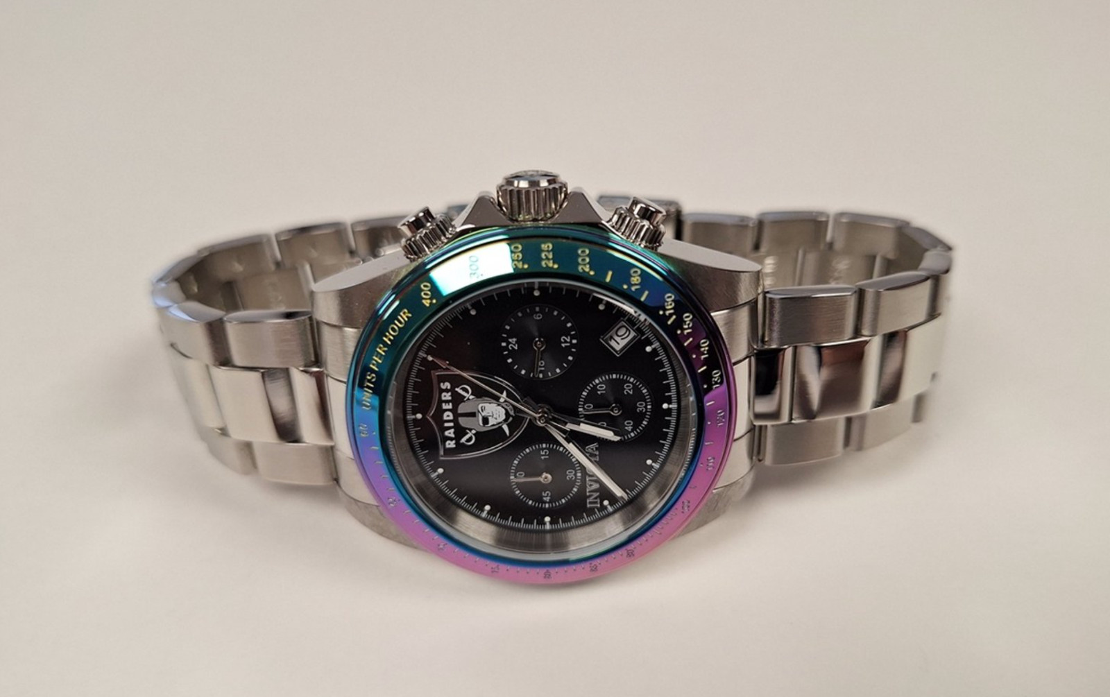 NFL Las Vegas Raiders Invitca Men’s Watch Quartz VD53 Quartz Model 44983 40MM
