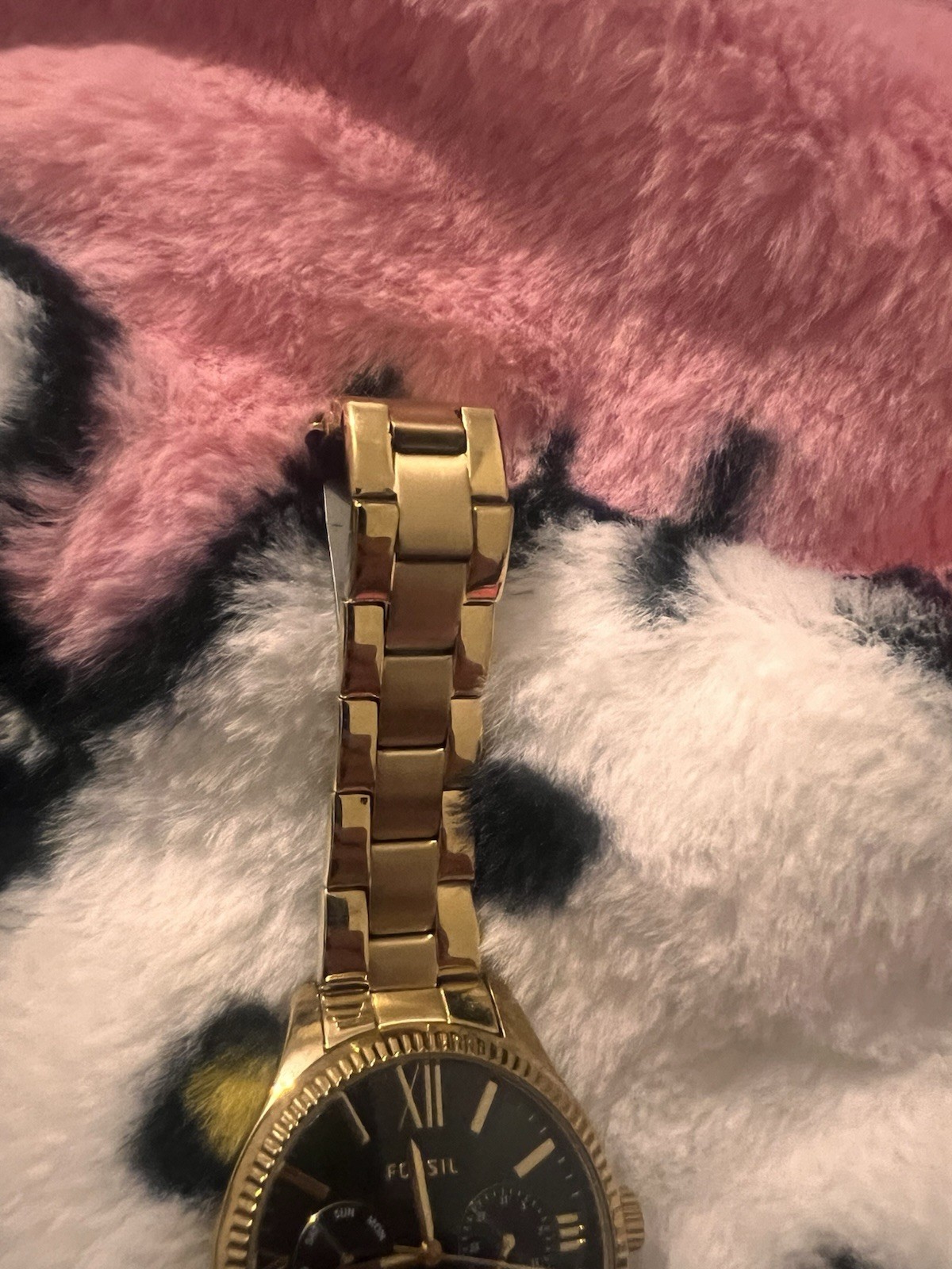 Fossil BQ3916 Modern Sophisticate Three-Hand Gold-Tone Stainless Steel Watch NEW