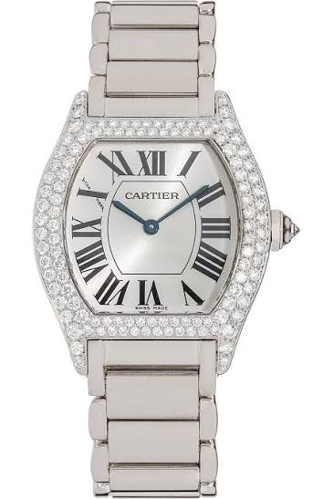 Cartier Tortue 28mmx26mm WA5049W9 18K White Gold Women’s Watch