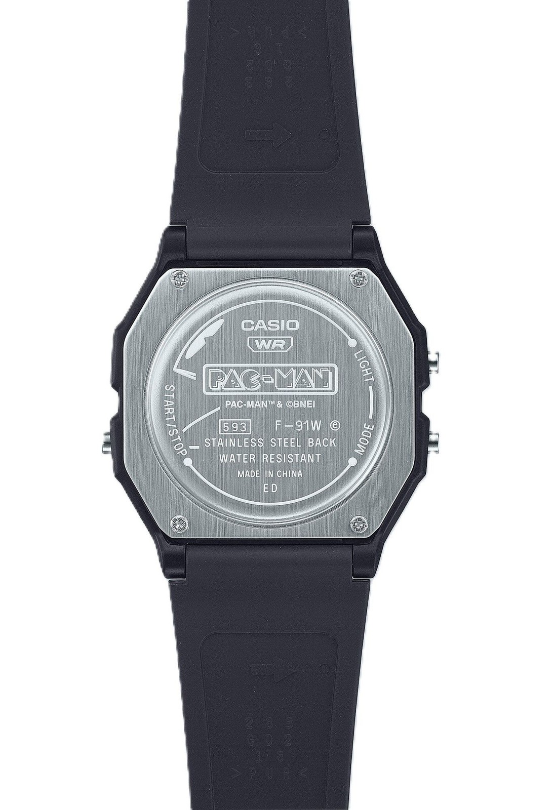 Casio Standard Digital PAC-MAN Collaboration Quartz F-91WPC-1A Unisex Watch