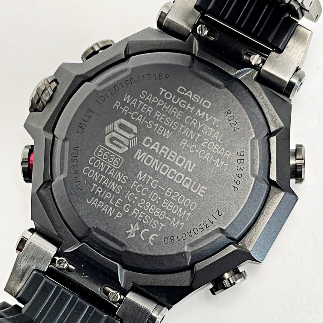 CASIO G-Shock MT G MTG B2000BD 1A4JF Black Purple Radio Solar Men s Watch with B