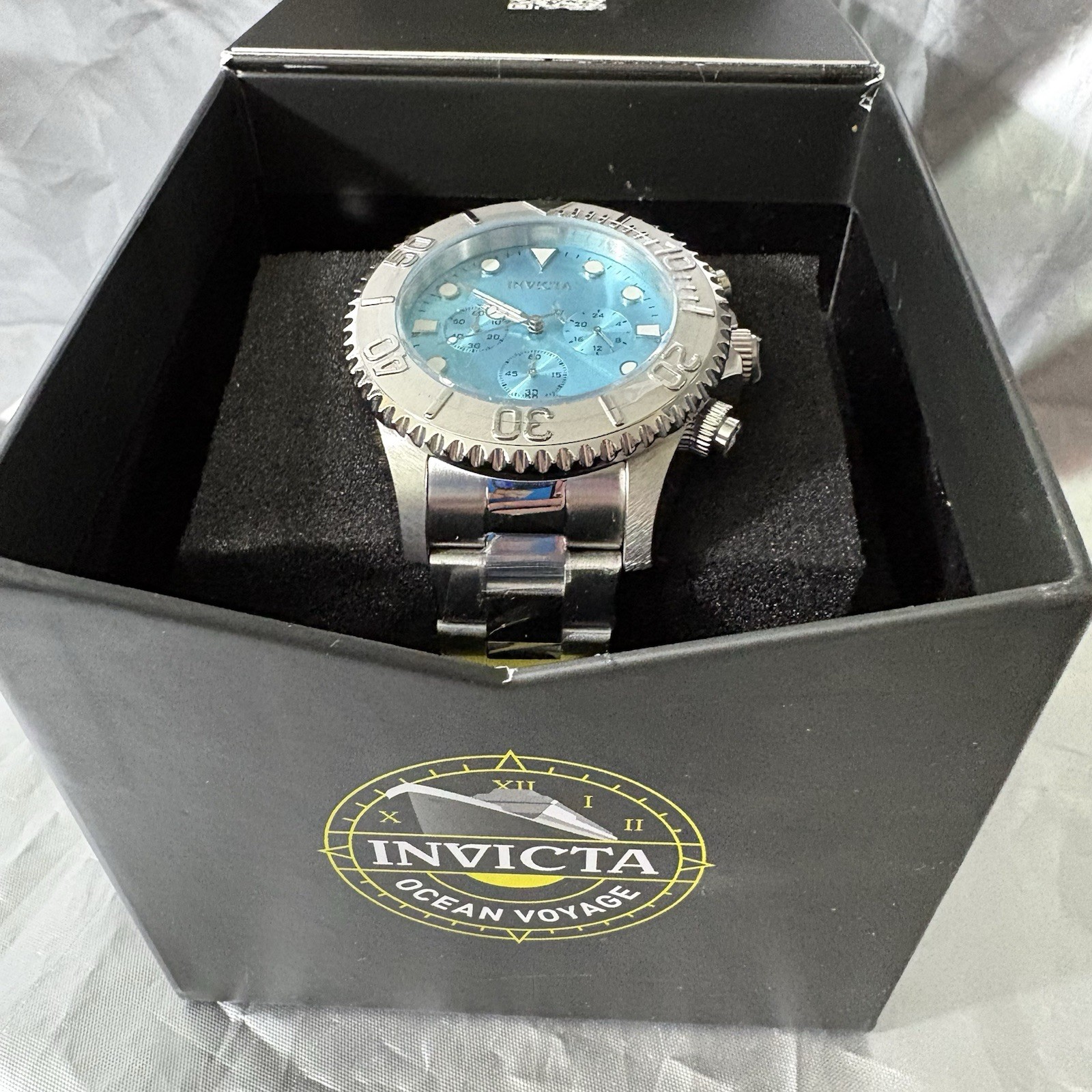 Invicta Grand Diver Men’s Watch – 47mm Blue Green Turquoise Face 49213 – BNIB
