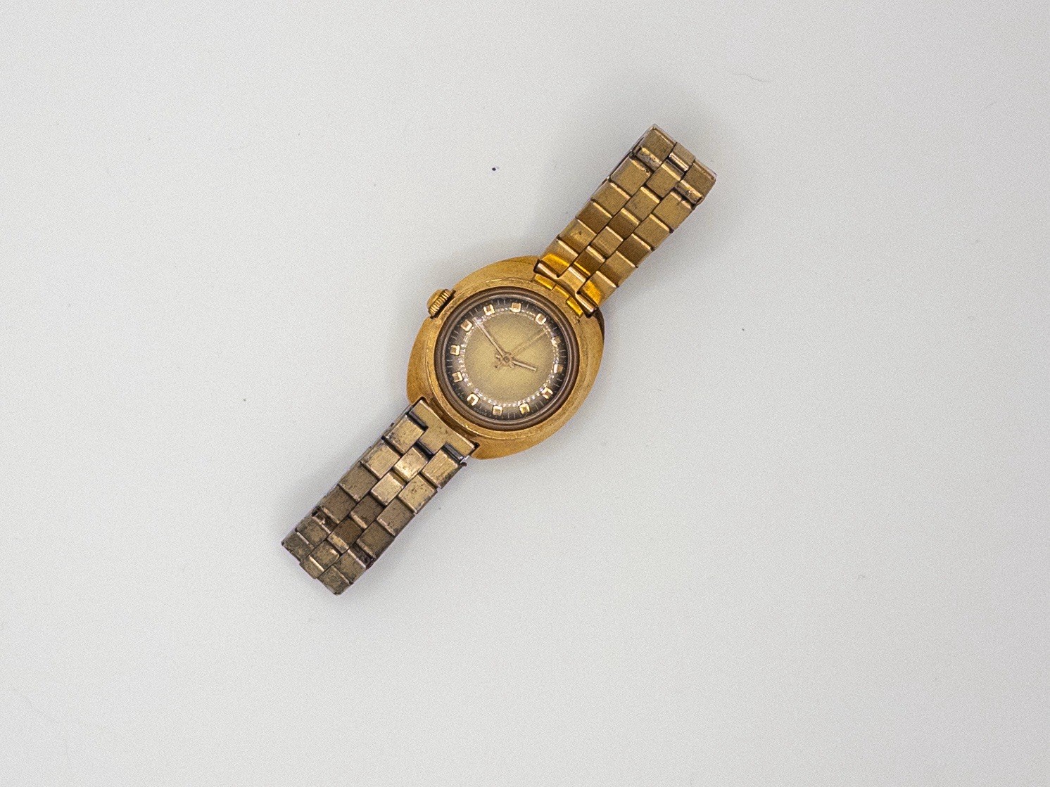 Vintage Timex Electric Ladies Watch Gold Tone West Germany Parts Repair