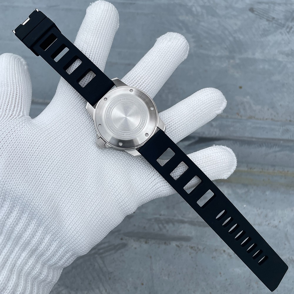 Steeldive Steelflier SF787, Classic Pilot, NH36, Sapphire, Lume, Diving, Rubber