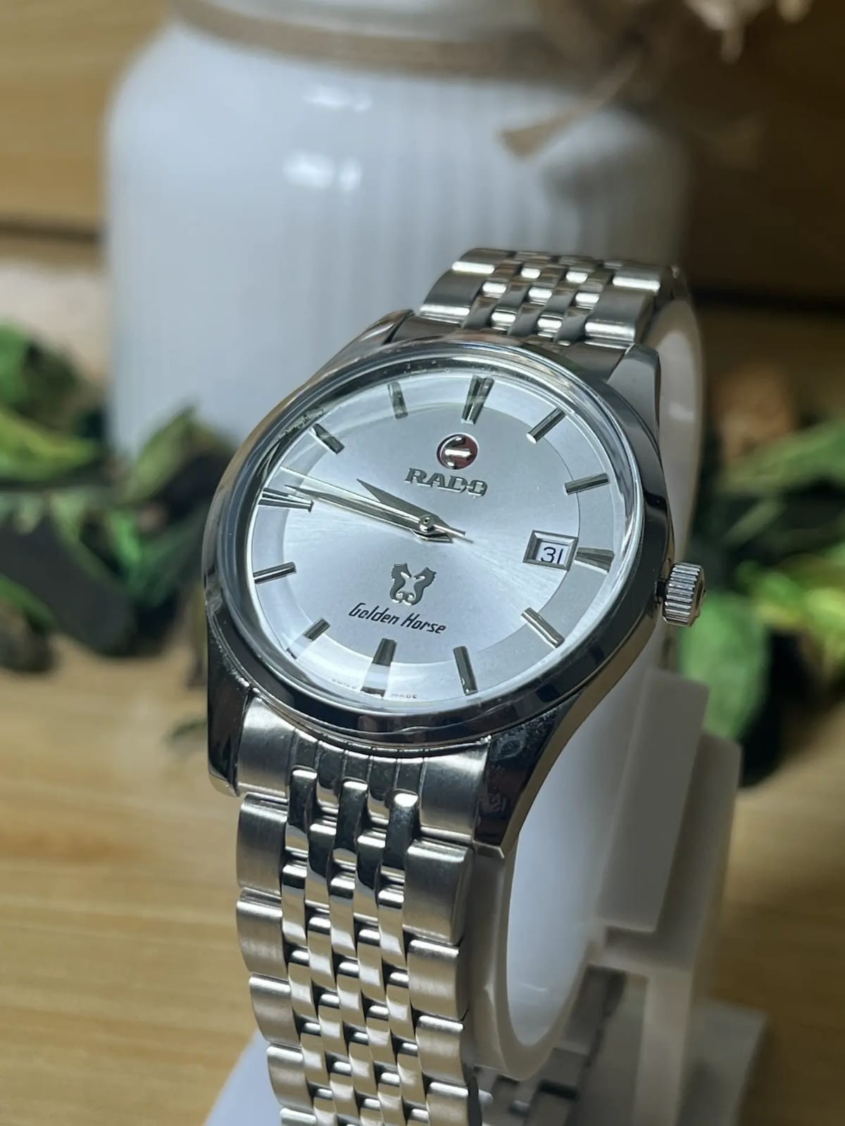 Rare Rado Golden Horse Automatic Men’s White Dial Stainless Steel Watch