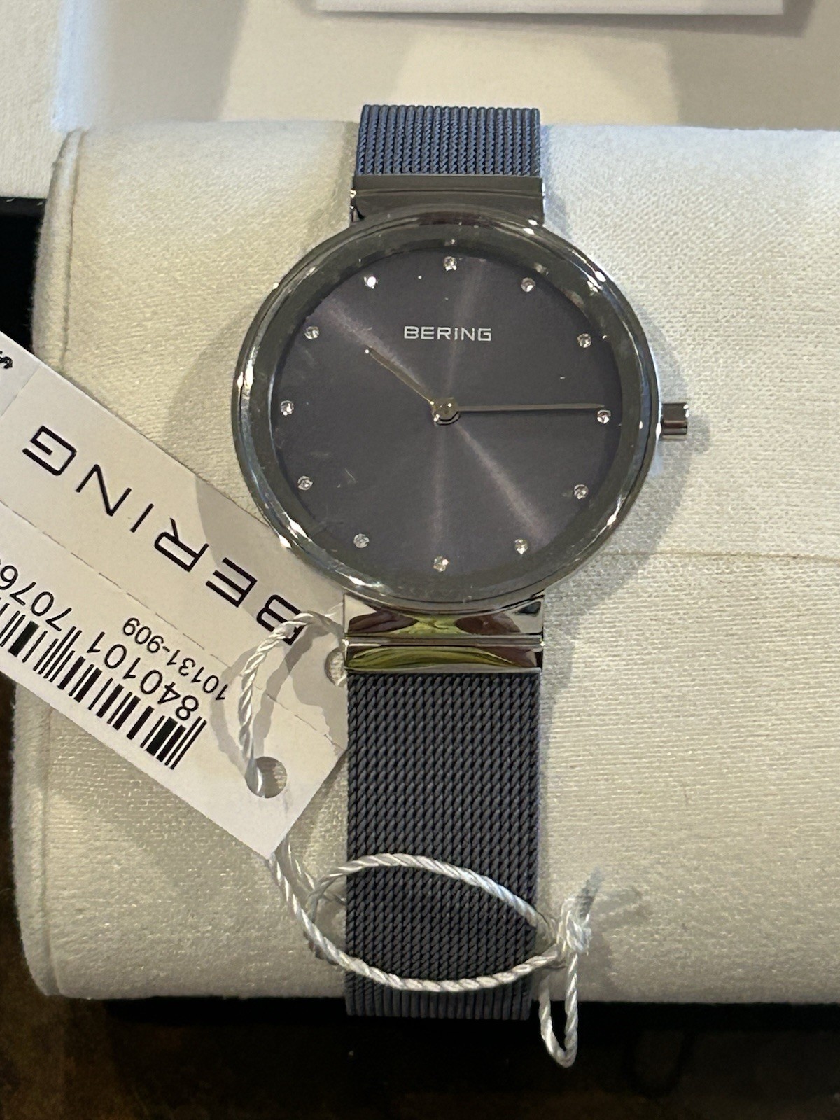 Bering Classic Stainless Steel Lavender Dial Women’s Quartz Watch, 31mm