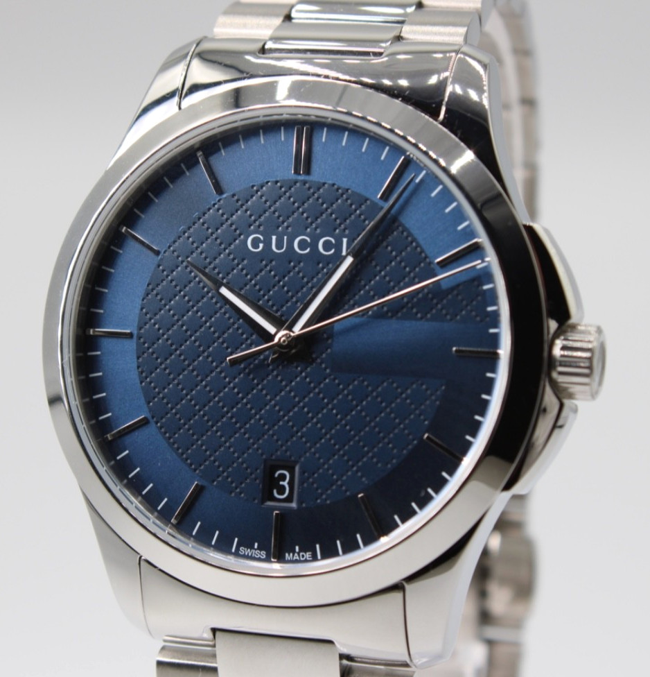 GUCCI G-Timeless YA126440 Blue Dial Quartz Men’s Watch 38 mm