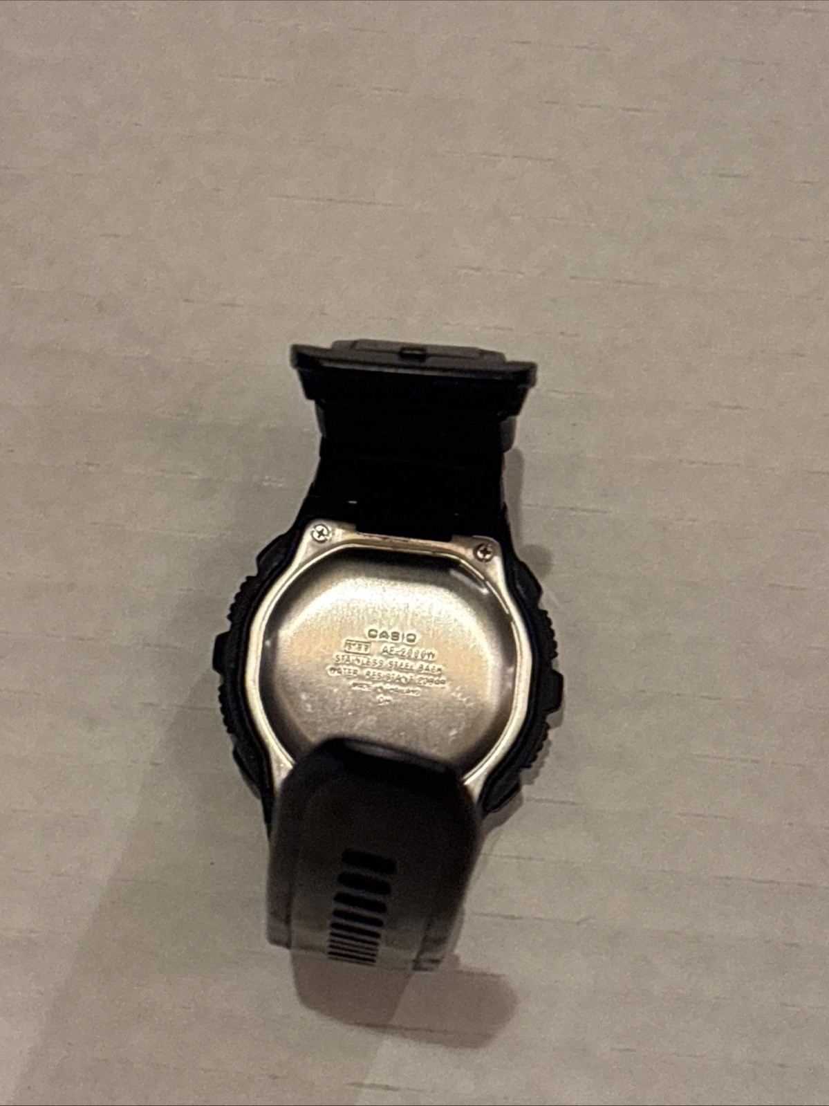 Casio Men’s Illuminator AE‑2000W Digital Watch 3199 – World Time – Silver/Black