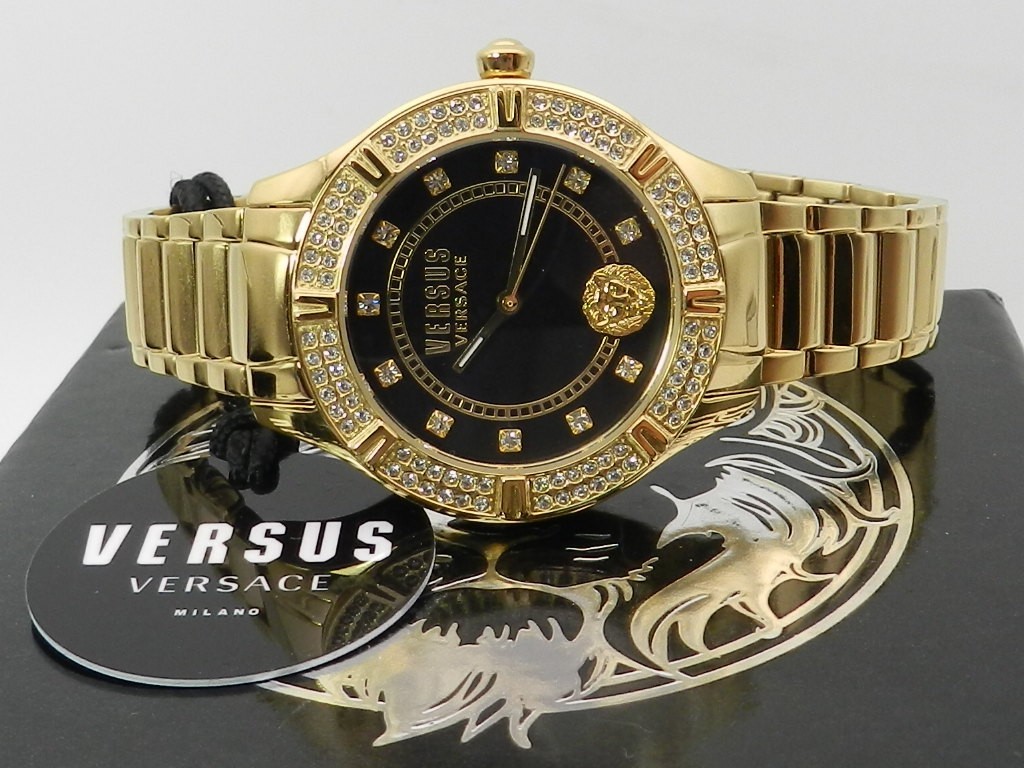 Versus Versace Women’s Canton Road Gold Ion Plate Stainless Steel Bracelet Watch