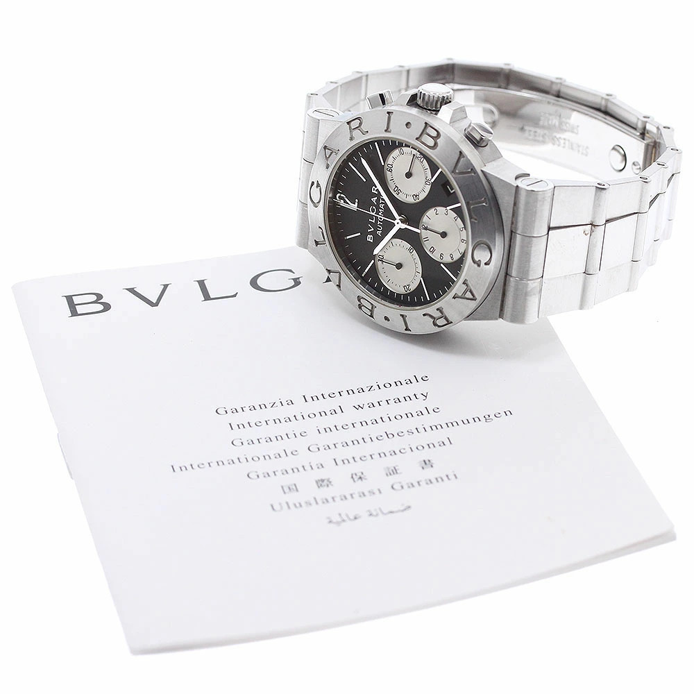 BVLGARI Watch CH35S Diagono Sport Chronograph Date Automatic Men’s w/Warranty