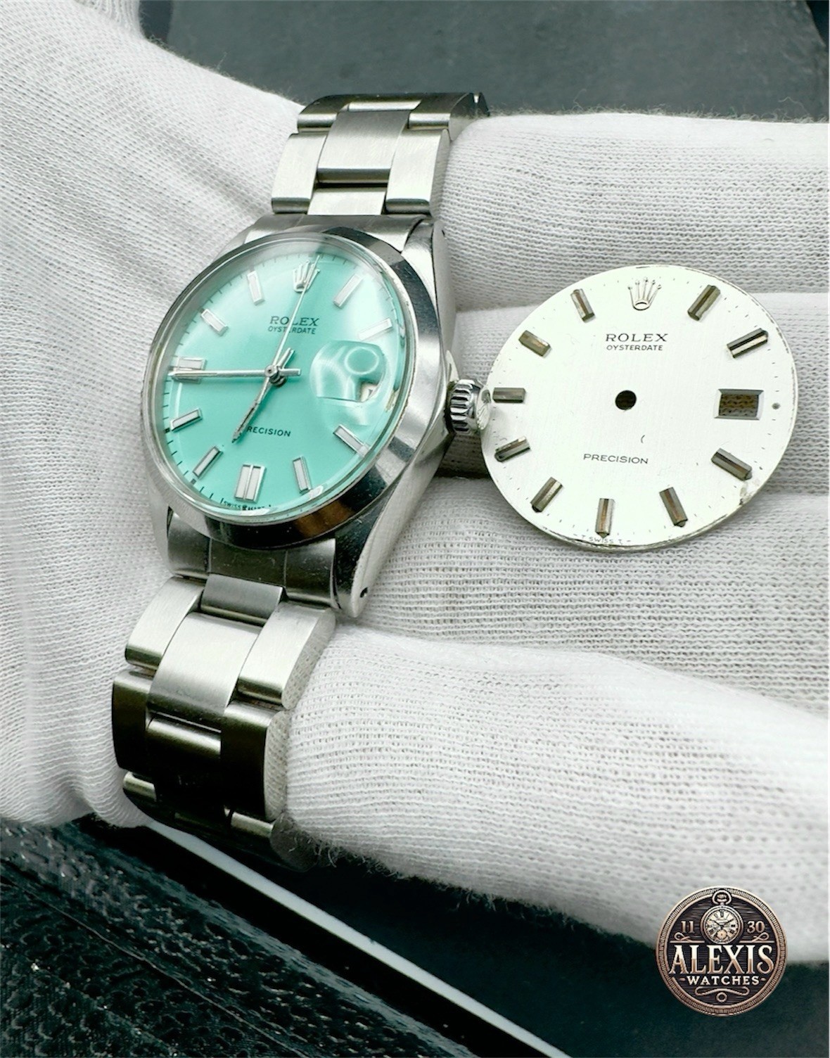 Rolex Oysterdate Precision Ref. 6694 – Tiffany Dial – Warranty – Overhauled