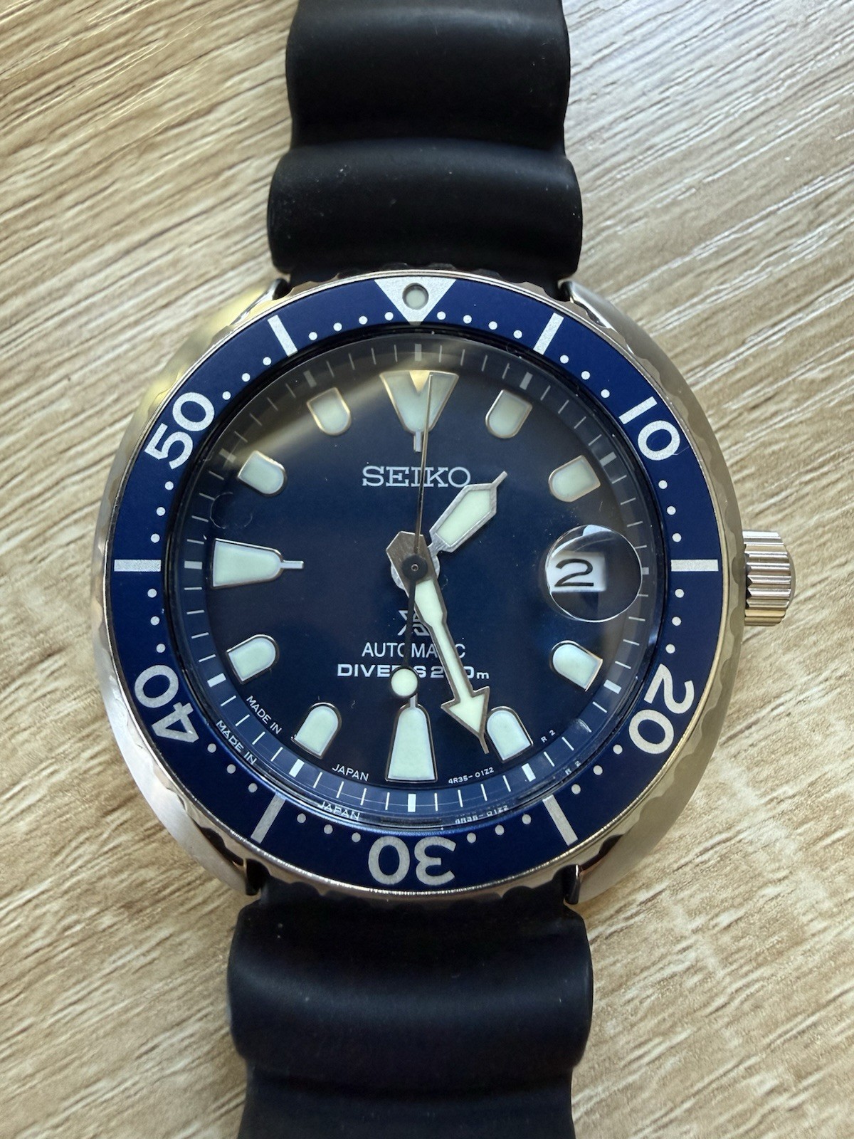 SEIKO Blue (discontinued) Mini Turtle Diver SRPC39 – cal.4R35-01Y0 – Serviced!