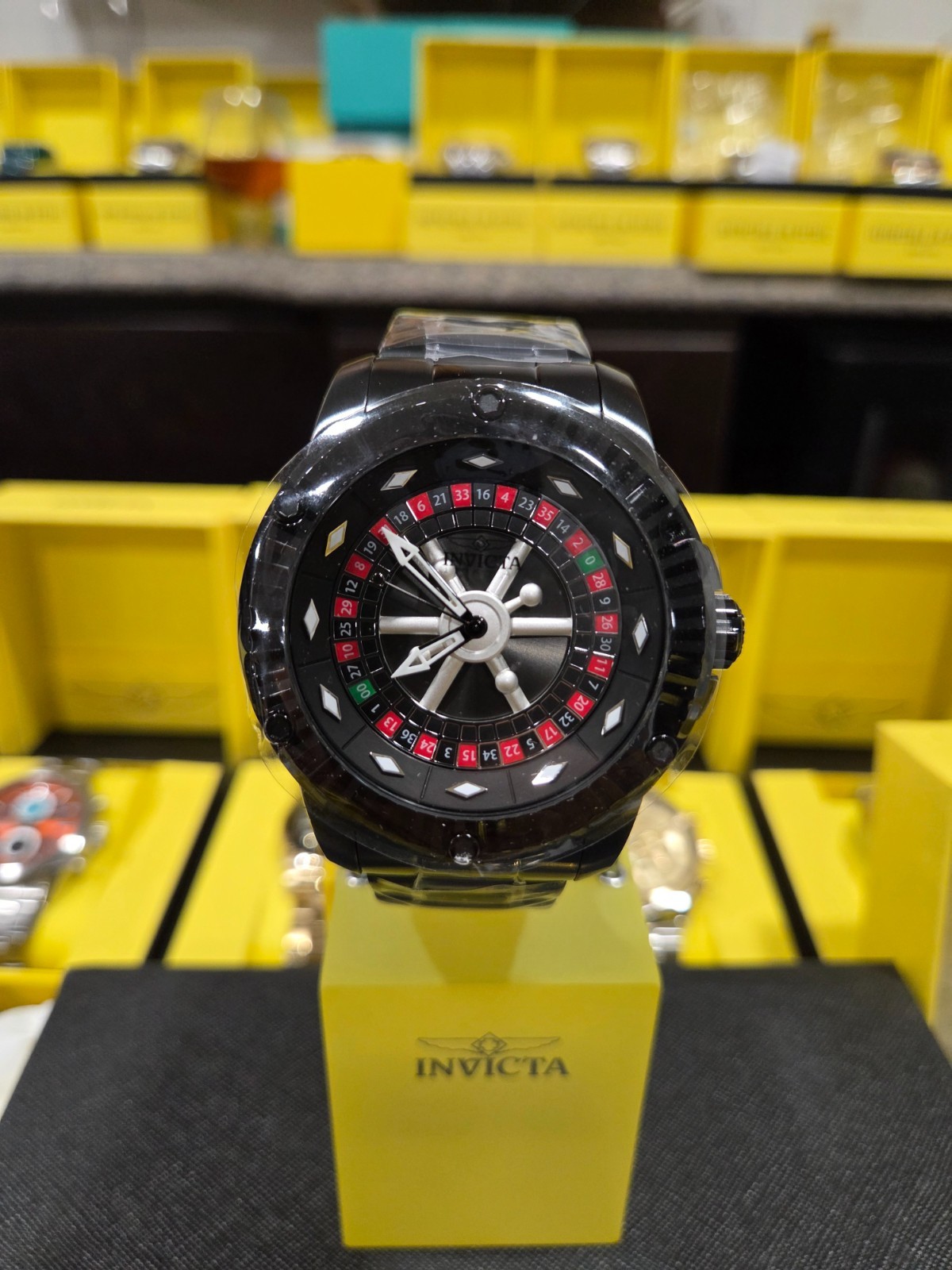 🔥28712 Invicta Specialty ROULETTE Monte Carlo AUTOMATIC Men’s Watch 52mm Black