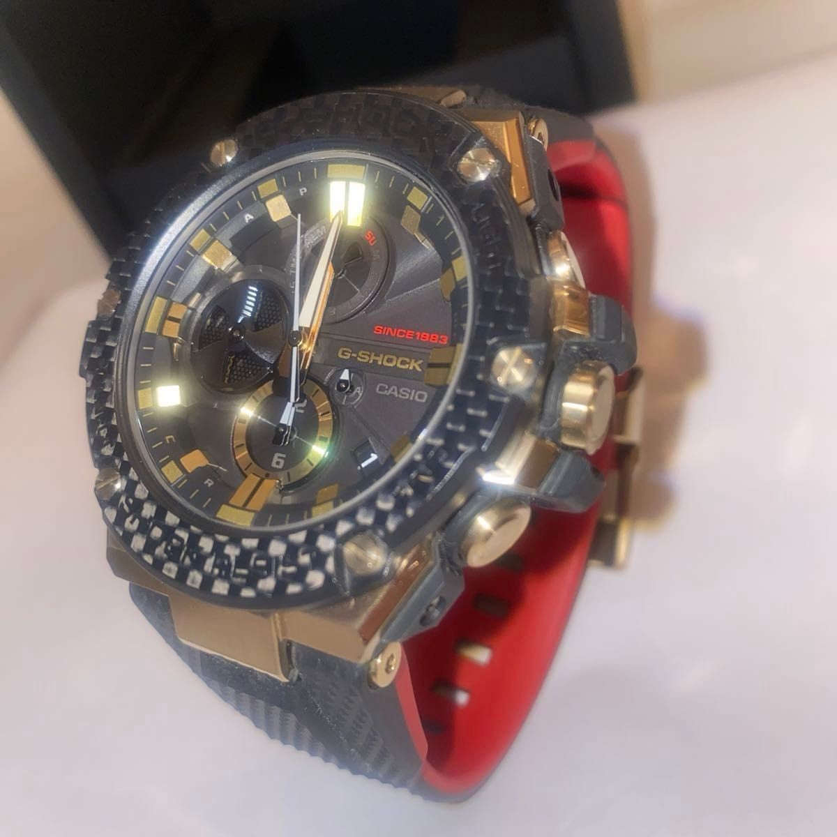 G-Shock Tough Chronograph with Bluetooth 35th Anniversary GST B100TFB 1AJR (Gold
