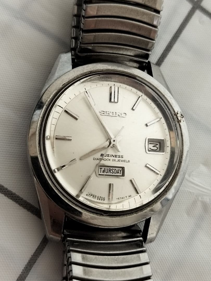 SEIKO Business 6206-8190 Automatic Watch 1960s 20cm