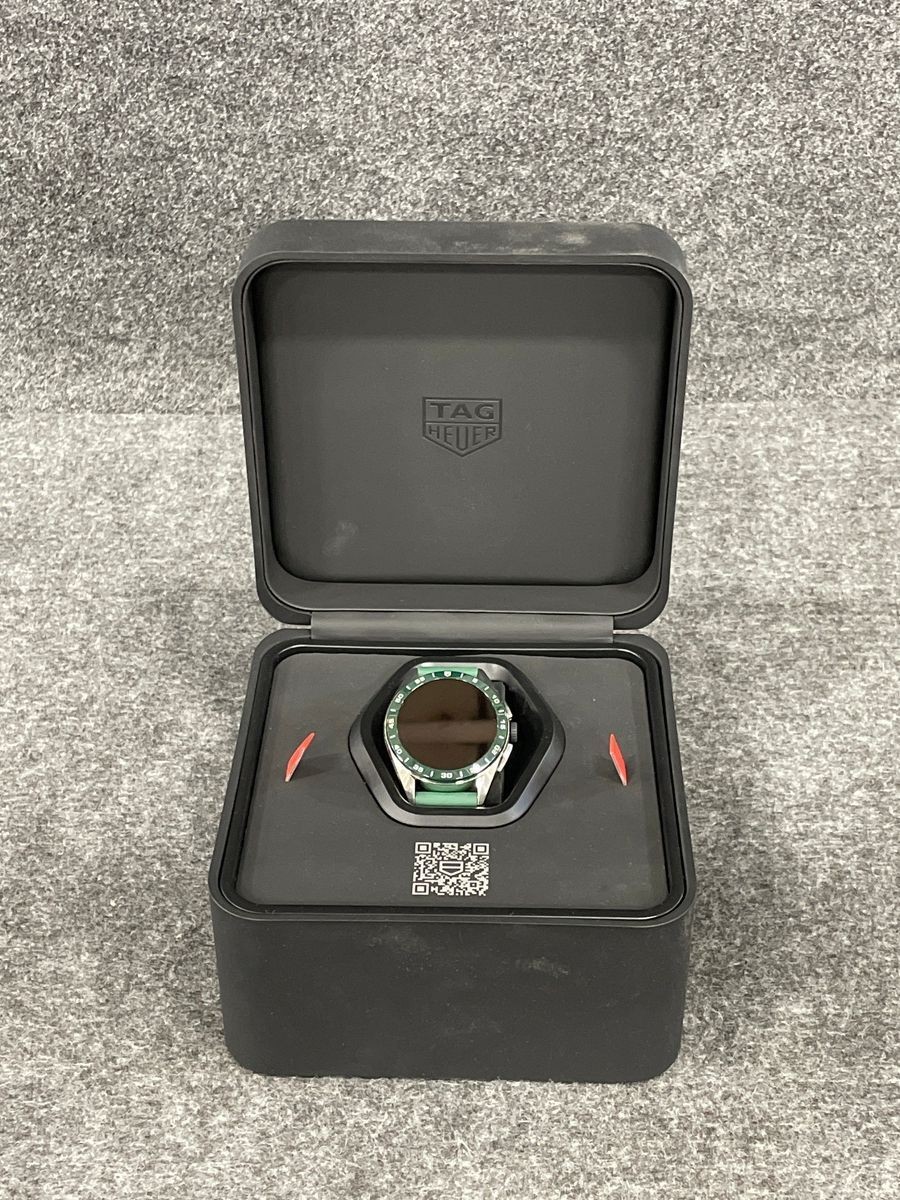 TAG Heuer Men’s Connected Calibre E4 Watch, 45mm, Steel, Green, SBR8A14.BT6317