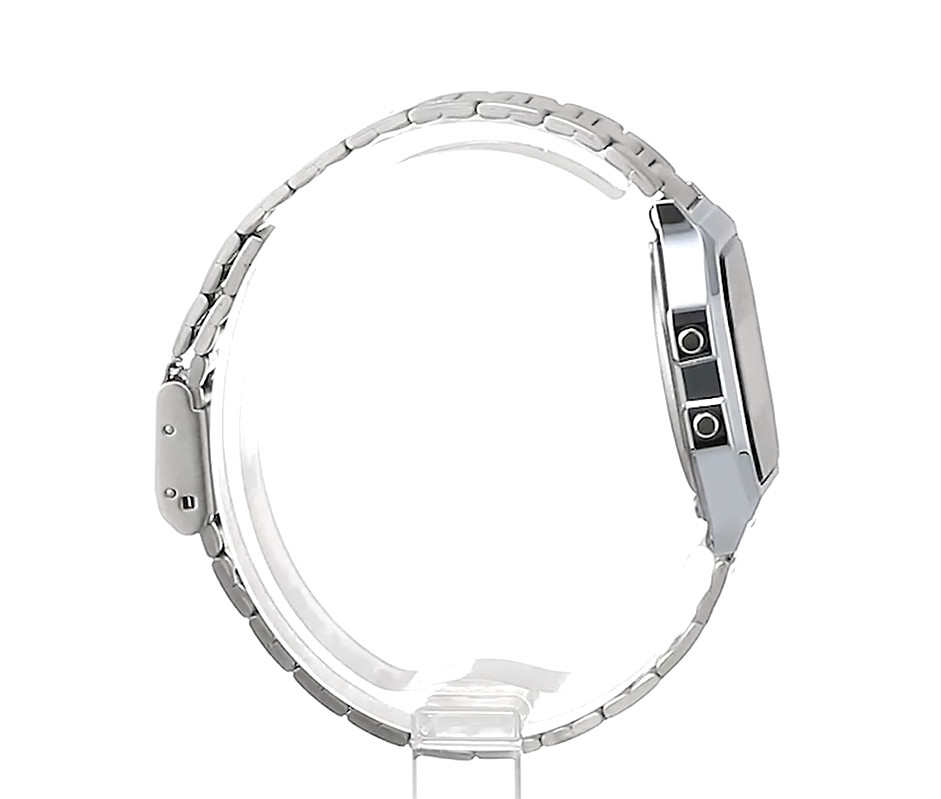CASIO A158WA-1JH Digital Watch Silver Stainless Steel Alarm Chronograph New