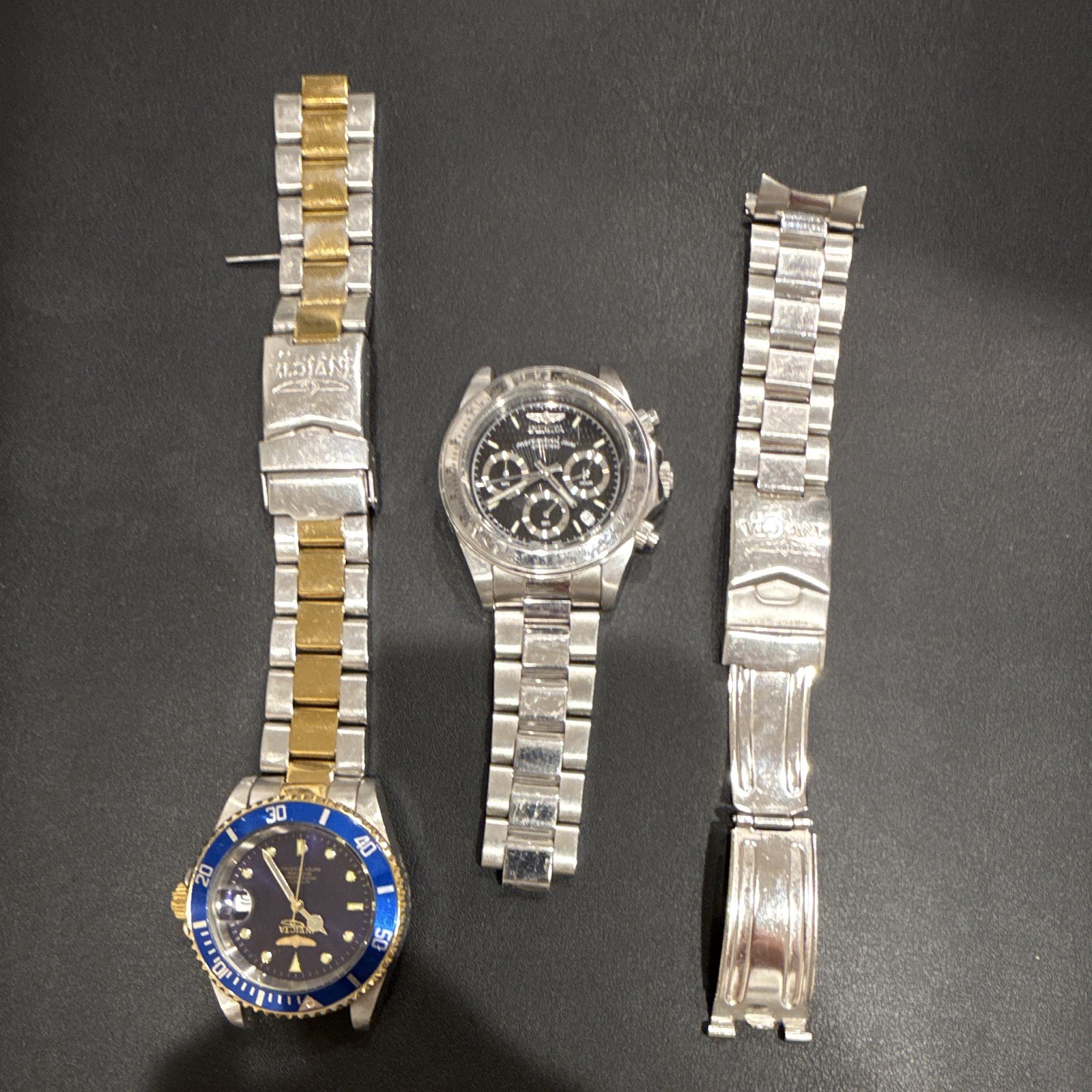 Invicta Pro Diver WATCHES WORK need bands parts/repair