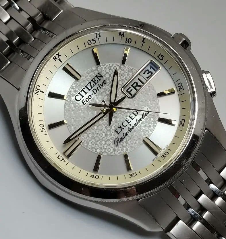 Citizen Exceed Solar Radio Watch Titanium Wrist 19cm/7.5in