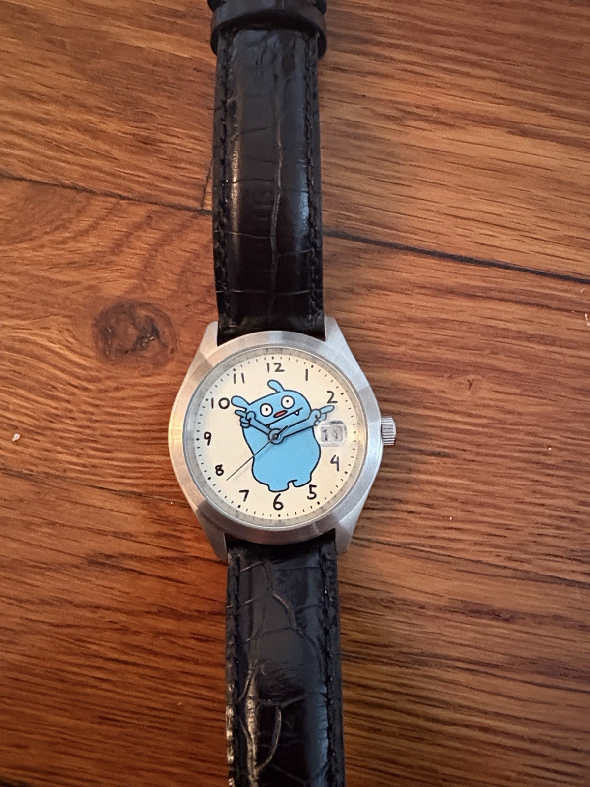 David Horvath Ugly Doll Icebat Watch With Leather Strap Designer Art Unisex