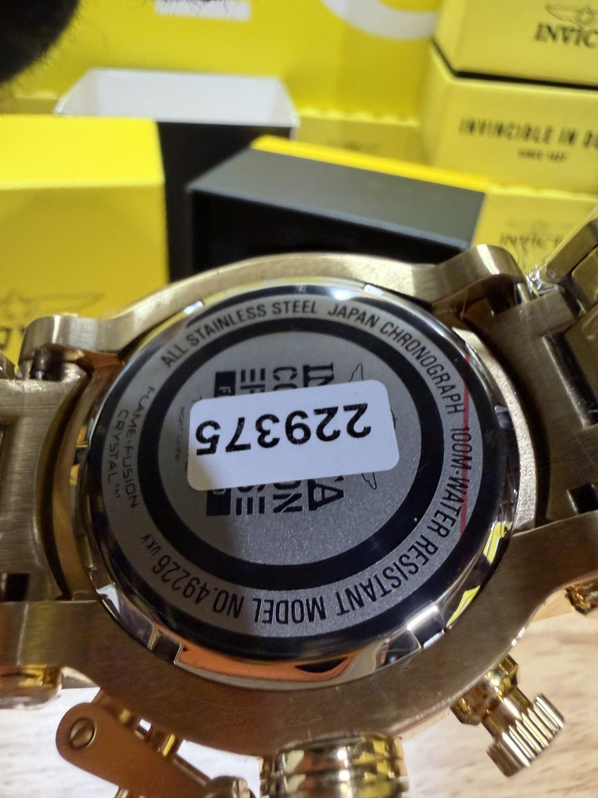 Invicta Coalition Forces Night Hawk – Model 49226 | Full Gold with Black/Gold Be