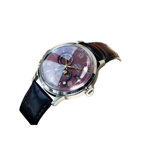 Orient Bambino Automatic Red Dial Day Date Men’s Watch RE-AK0807R