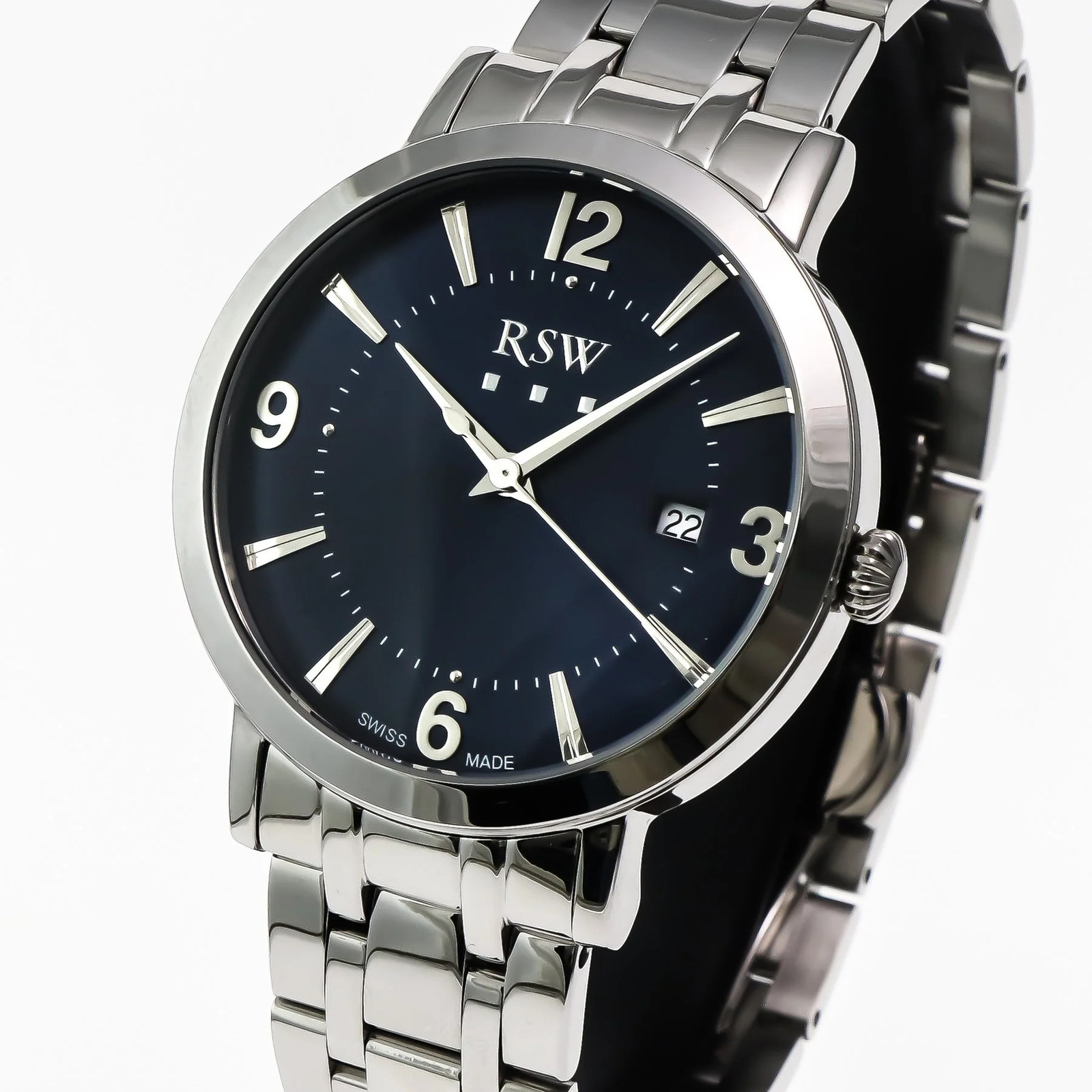RSW – NEW MODEL – Quartz – RSWM113-SS-9 Swiss made Ronda 42 mm RSWM113 50m