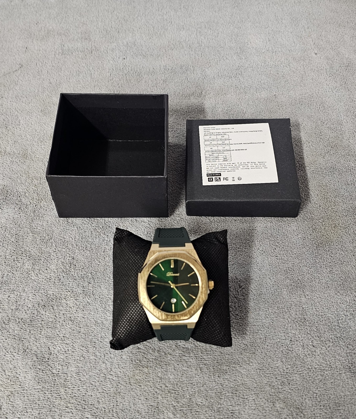 ⌚️New Denvosi Luxury Designer Quartz Watch 43MM 💦Water Resistant Date At 6