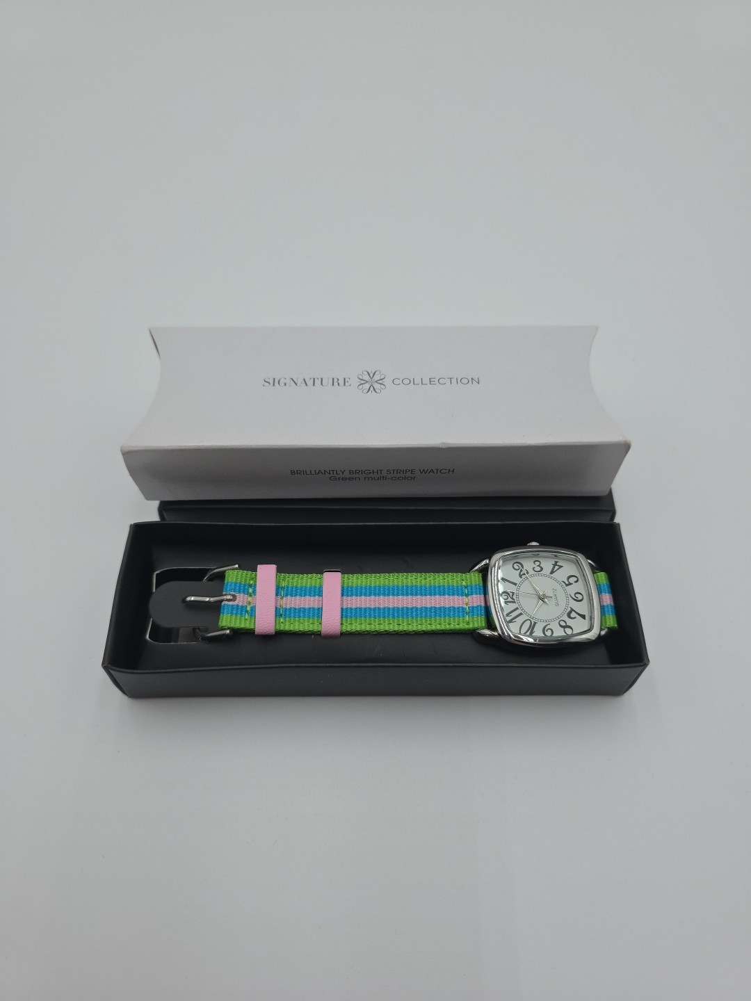 Avon Women’s Signature Collection Square Green Multi-Color Wristwatch