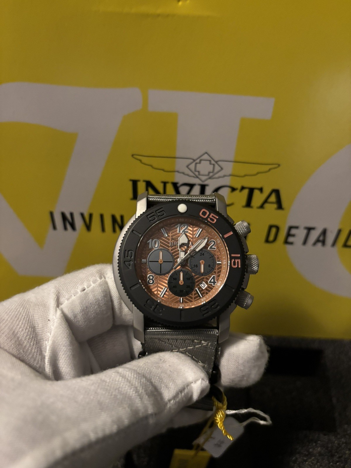 50094 Invicta Coalition Forces Sovereign OPS Men’s Watch-50mm Orange, Grey, Blk.
