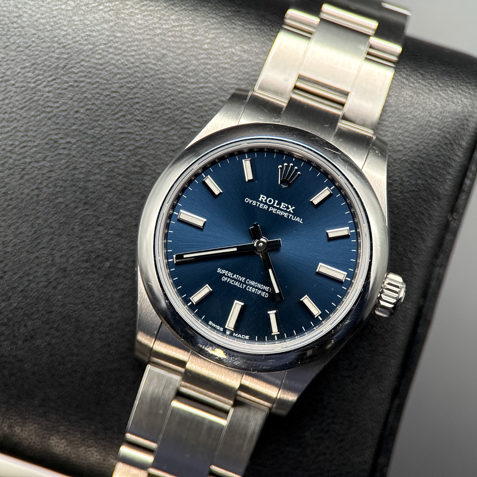 Rolex Oyster Perpetual 277200 Blue Dial Steel Automatic 31mm Watch – 2023